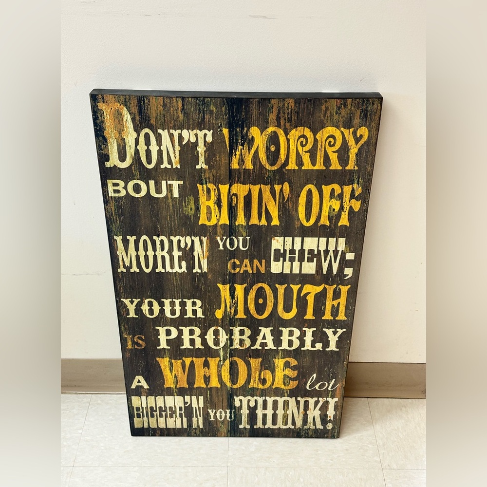 Home decor sign